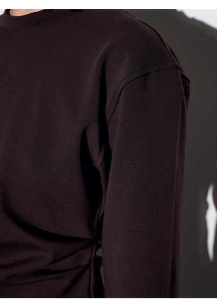 32280 Yanları Büzgülü Top-Koyu Kahve modelleri