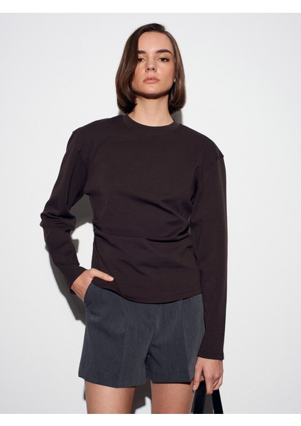 32280 Yanları Büzgülü Top-Koyu Kahve fırsatları