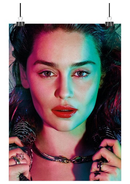 Emilia Clarke Poster2 - Retro Duvar Dekoru