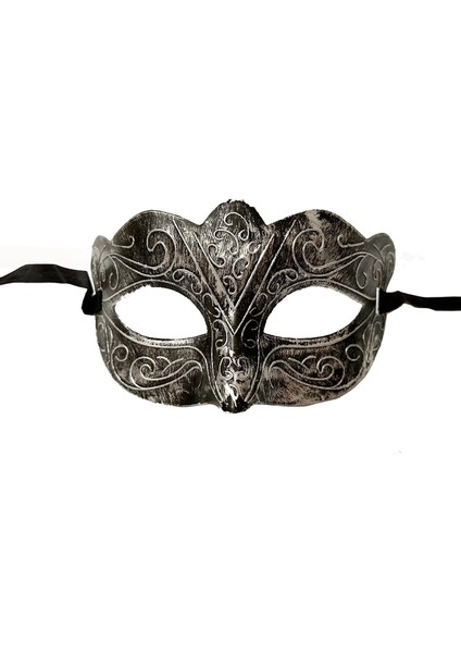 Maskeli Balo Antik Gri Gümüş Eskitilmiş Maske Balo Venedik indirimleri