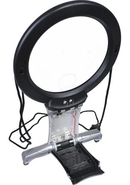 2x 6x LED Eller Serbest,boyun Asılı,dıkış,okuma Için En Uygun Büyüteç 11B1 - Lisinya