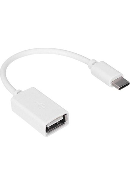 HY-X112 Beyaz USB Dişi To Type-C Erkek Otg Çevirici