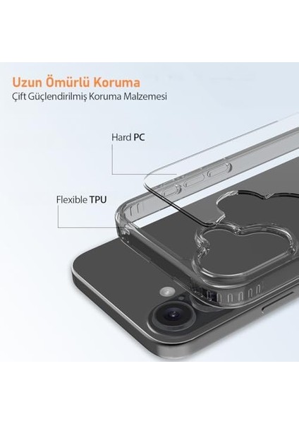 Labs 16 Plus ile Uyumlu Air Hybrid Darbe Emici Tpu + Pc Kılıf fiyatları