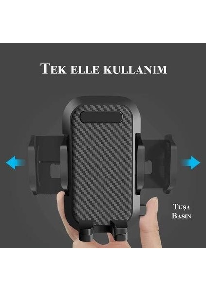 Htt-12 Otomatik Klipsli Araba Telefon Tutacağı, Siyah modelleri
