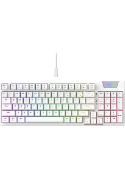 Gamenote KB885L Rgb Backlit Gaming Mekanik Klavye Beyaz