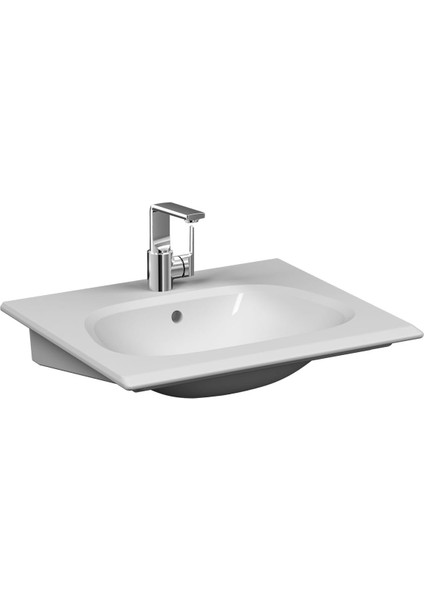 Frame 5707B403-0001 Etajerli Lavabo, 60 Cm, Clean, Beyaz