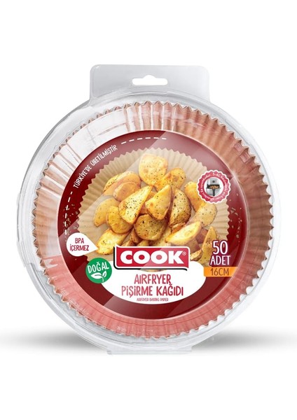 Airfryer Pişirme Kağıdı 16 cm x 50 Adet