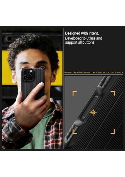 16 Pro Max Kılıf Grip Mag Hava Kanalı Teknolojisi™ Askeri Sınıf Koruma Braided Dokulu Yüzey Kapak - ACS08049 fiyatları