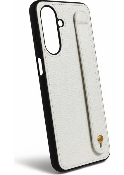 Samsung Galaxy A27 Beyaz, Tutmaçlı Yumuşak Deri Kılıf modelleri