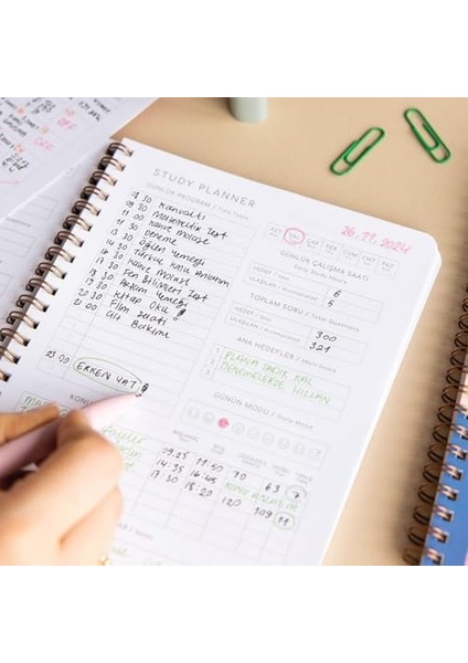 A4 Haftalık ve Günlük 3’lü Masaüstü Süresiz Planlayıcı Set – modelleri