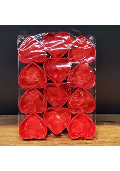 Kırmızı Kalpli Tül Kese - Lisinya fiyatları