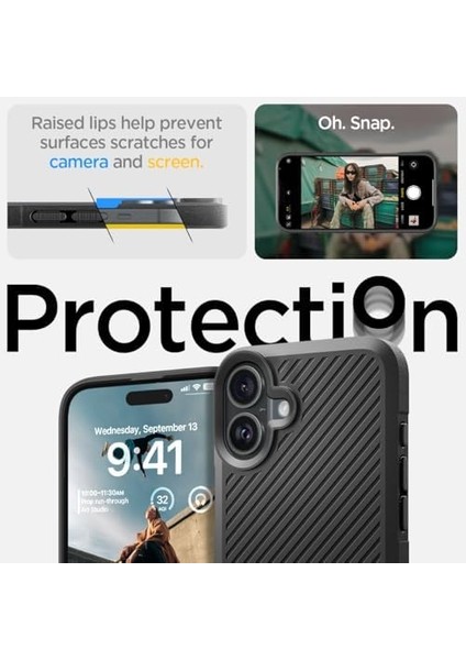 16 Kılıf Core Hava Kanalı Teknolojisi™ Askeri Sınıf Koruma Dokulu Yüzey Kapak - ACS08090 fiyatları