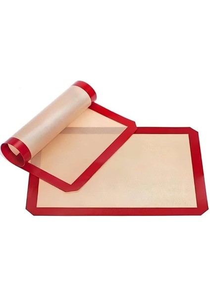 Fırınlanabilir Kendinden Yağlı Silikon Pişirme Matı | Yıkanabilir Fırın Matı 30 x 40 cm