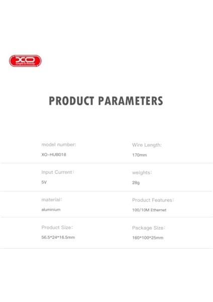 Xo Is Beauty Ethernet Dönüştürücü HUB018, USB ve Type-C Den Ethernet&apos;e Dönüştürücü, 10-100MBPS Destekler, Işletim Sistemleri Ile Uyumlu, Tak Çalıştır, Stabil Bağlantı, Gri fiyatları