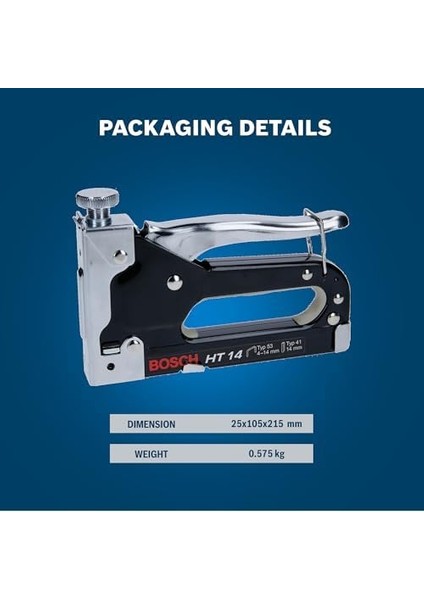 Professional Accessories 603038001 El Zımbası Ht 14 (Ahşap, Zımba Tipi 41), Siyah, 1 Adet modelleri