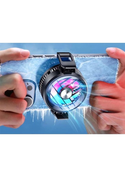 MT46 GT30 Profesyonel Rgb Turbo Fanlı Gaming Telefon Soğutucu Yarı Iletken Radyatör