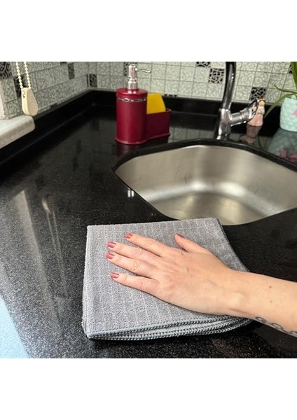 - Mikrofiber Mutfak Temizlik Bezi, Leke Tutmaz Temizlik Için Bez - 40X40 cm - 3 Adet fiyatları