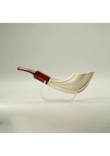 El Yapımı Lületaşı Pipo, Yaprak Form, Filtre Takılabilir, Özel Kututlu, 17 cm indirimleri