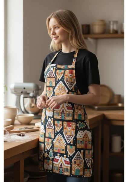 Unisex Mutfak Önlüğü Aşçı Önlüğü Yeni Yıl Yılbaşı Noel Baba indirimleri