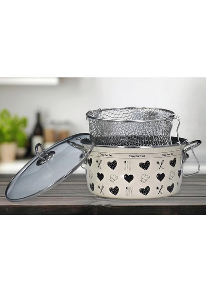 Enjoy Siyah Kızartma Tenceresi 22 cm