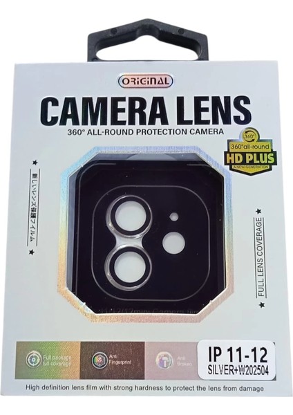 Iphone 11 / 12 / 12 Mini Uyumlu Safir Kamera Koruyucu Lens Giri