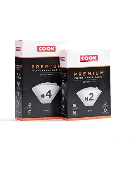 Premium Filtre Kahve Kağıdı - Ebat 4, 80 Adet fiyatları