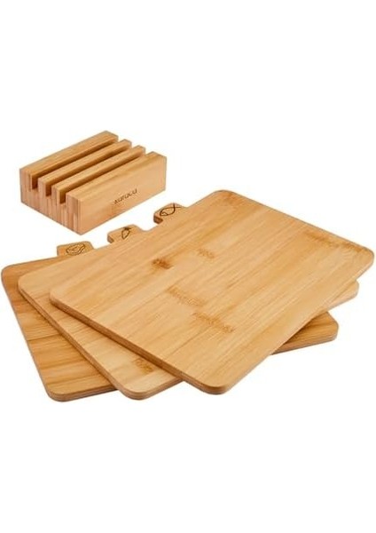 Triple 4 Parça Ayaklı Kesme Tahtası Seti modelleri