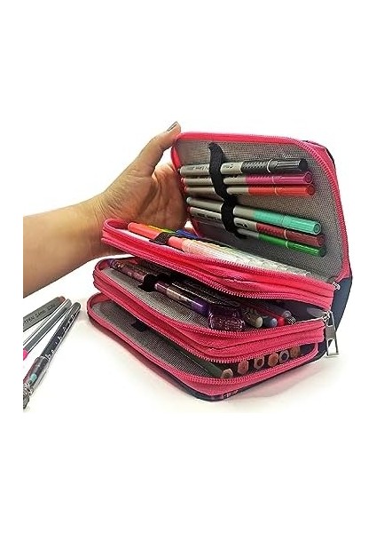 Kutusu Siyah Organizer Vegan Deri Üç Bölmeli fiyatları