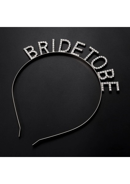 Gümüş Kaplama Kristal Taşlı Bride To Be Gelin Tacı 16X17 cm fiyatları