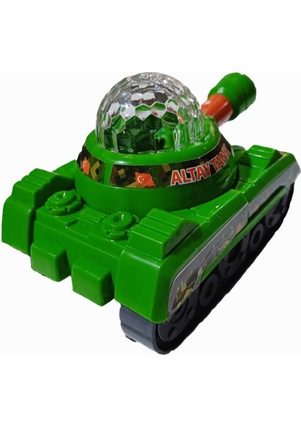 Süper Araçlar Tank Oyuncak Pilli Işıklı Sesli Çarp Dön Özellikli Oyuncak Araç
