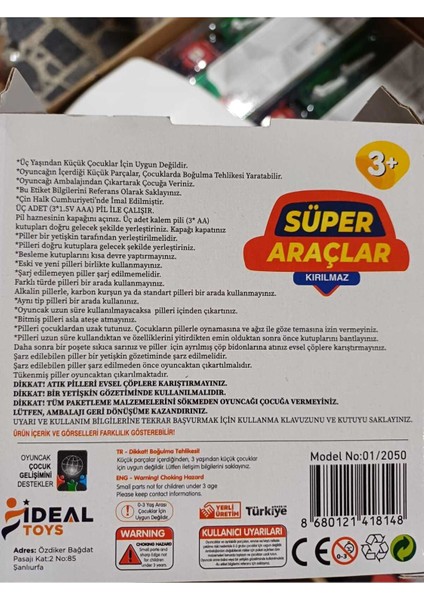 Süper Araçlar Tank Oyuncak Pilli Işıklı Sesli Çarp Dön Özellikli Oyuncak Araç modelleri