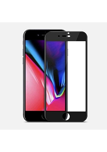 ile Uyumlu 8 Plus Ekran Koruyucu Tam Kapatan Fib Siyah
