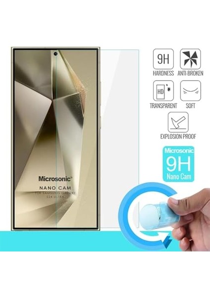 Galaxy S24 Ultra Glass Cam Ekran Koruyucu [galaxy S24 Ultra ile Uyumlu Ekran Koruyucu - Şeffaf] fiyatları