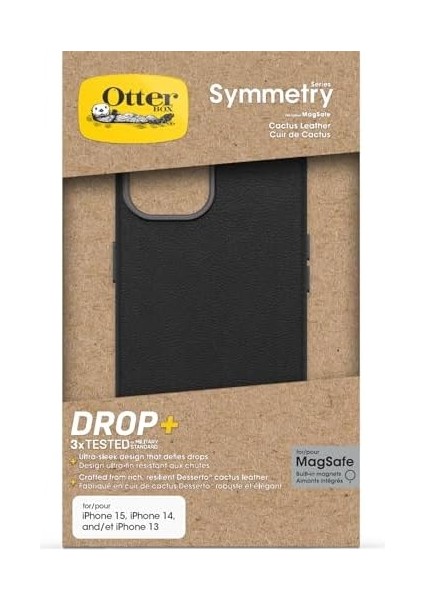 Symmetry Serisi Kaktüs Deri 15 Için Kılıf, Darbeye Dayanıklı, Düşmeye Dayanıklı, Kılıf, Askeri Standartlara Göre 3 x Daha Fazla Düşme, Siyah modelleri