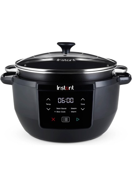 Pot Üstün Yavaş Pişirici/yavaş Pişirici, 7,1l Çoklu Pişirici / 4 Pişirme Fonksiyonu (Yavaş Pişirme, Kızartma, Buharda Pişirme ve Tutma Fonksiyonu) Bulaşık Makinesinde Yıkanabilir - 800W