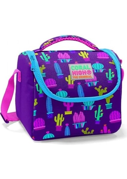 Kız Çocuk Mor Kaktüs Okul Beslenme Çantası - Isı Yalıtımlı fiyatları
