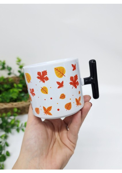 Öğretmenler Için Renkli Yaprak Desenli Best Teacher Ever Yazılı Porselen T Kupa Bardak Latte Fincanı modelleri