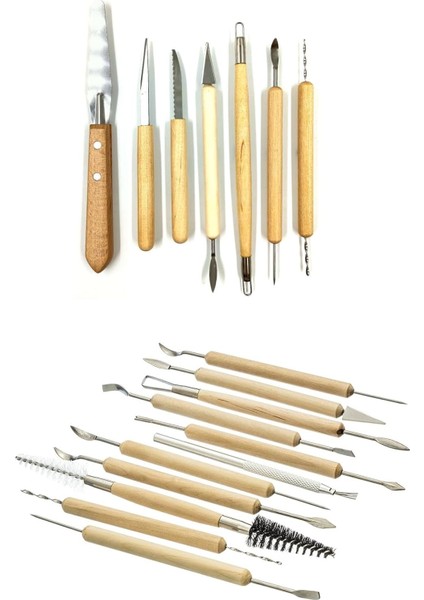 Parça Heykel Çömlek Seramik Kil Yapım & Modelleme Seti