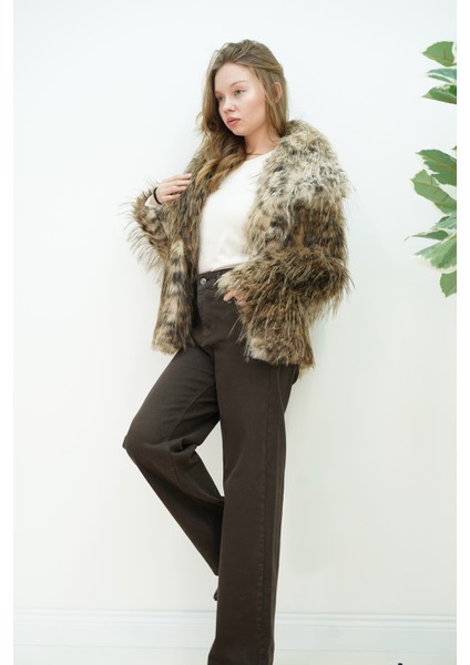 Leopar Desen Kürk fiyatları