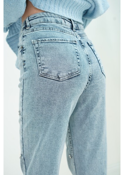 Taşlı Kesik Paça Pantolon fiyatları