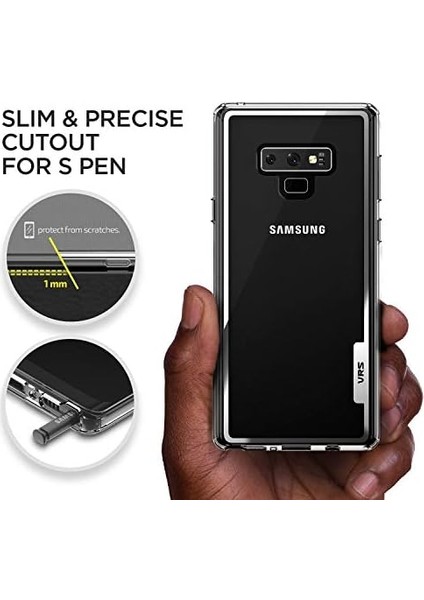 Vrs VRS93591 Galaxy 9 Crystal Chrome Kılıf, Arka Kapak, Şeffaf fiyatları