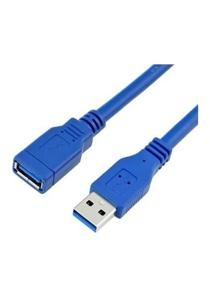 2 Metre USB 3.0 Uzatma Kablosu Erkek Dişi USB 3.0 Kablo USB 3 Uzatma Kablosu USB 3.0 2 Metre Uzatma Kablosu