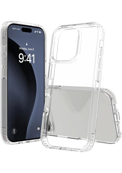 Labs 16 Pro ile Uyumlu Air Hybrid Darbe Emici Tpu + Pc Kılıf (Crystal Clear)