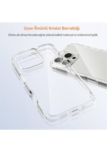 Labs 16 Pro ile Uyumlu Air Hybrid Darbe Emici Tpu + Pc Kılıf (Crystal Clear) fiyatları
