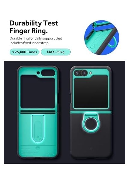 Galaxy Z Flip 6 ile Uyumlu Kılıf Pop Prune Charcoal - ACS07857 modelleri