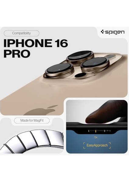 16 Pro ile Uyumlu Ekstra Dayanıklı Magsafe Kılıf Tough Armor Ai Hava Kanalı Teknolojisi Askeri Sınıf Koruma Magfit Kickstand&apos;lı Frost Çift Katman Kapak - ACS08509 modelleri