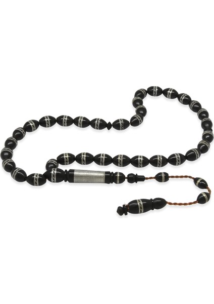 Sistemli Çift Sıra Sarmal Metal Işlemeli Arpa Kesim Kuka Tesbih