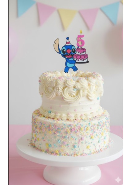 5 Yaş Stitch Pasta Süsü