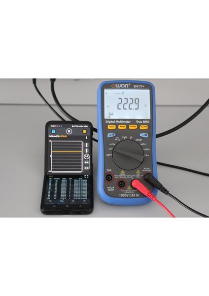 B41T+ El Tipi Multimetre True Rms Bluetooth 4 1/25 Digit