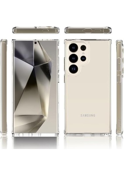 Labs S24 Ultra ile Uyumlu (6.8 Inç) Air Darbe Emici Tpu + Pc Şeffaf Kılıf fiyatları